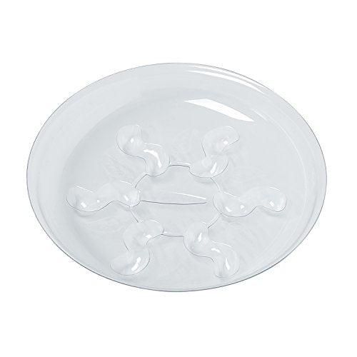 5 Pieces of 8 inch Clear Thick Plastic Heavy Duty Plant Sturdy Saucer Drip Trays for pots (8") - view 3