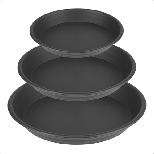 6 Pcs Plastic Plant Saucer Plant Trays for Pots 6 8 10 inch Assorted Sizes