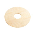 Wooden Plant Pot Cover - Solid Pine Soil Protector Shield