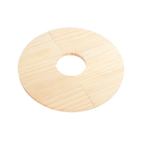 Plant Pot Cover - Dig Proof Guard Protect Soil Disc, Wooden Split Grid