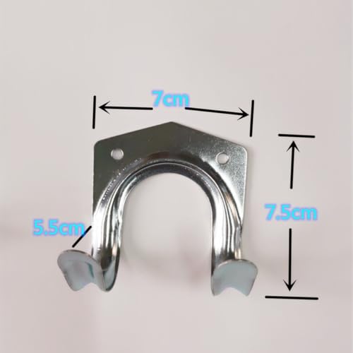 10 Pcs Iron Gardening Hook Double Hooks Hose Rack with Screws - view 2