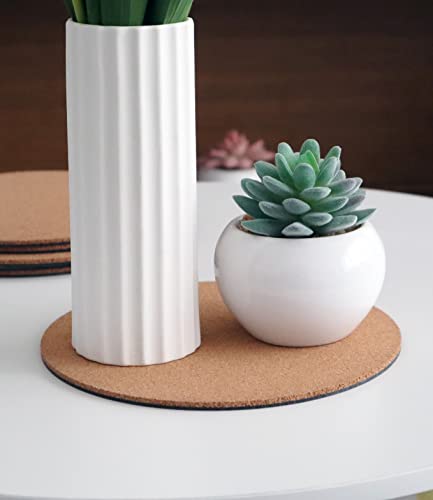 Cork Plant Coasters, Double Layers Cork Plant Mats, 12 Inch, 2 Pcs - view 7