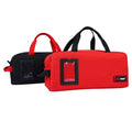 Canvas Tool Bags 14 Inch Tool Tote Bag with Zipper Heavy Duty Portable Tool Bag Organizer for Electrician,Technician,Mechanic(Black&Red)