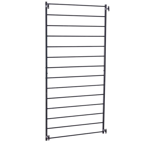 Matte Black Metal Garden Trellis Wall Mounted Plant Support - view 5