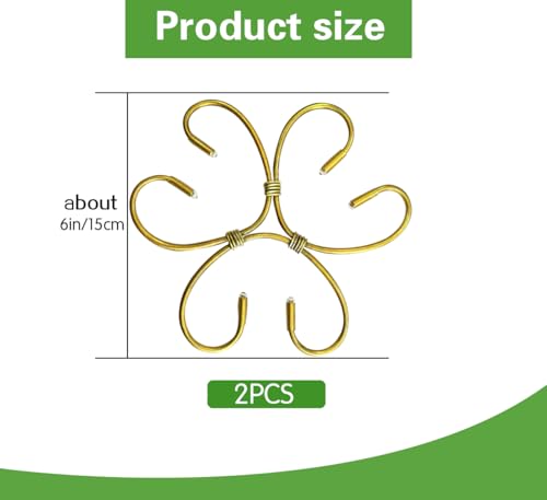 2 Pcs Gold Iron Monstera Support, Plant Support Stakes for Indoor Plants - view 6