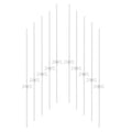 Single Stem Orchid Plant Support Stake, Plastic Upright Growth Guide