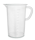 Plastic Pitcher, 2000mL (2L) - Molded Graduations - Chemical Resistant & Autoclavable Polypropylene - Measuring Jug