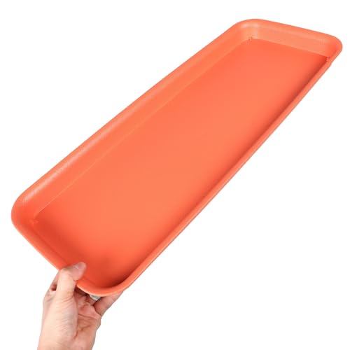 Plastic Rectangular Plant Saucer Tray for Indoor Outdoor Flower Pots - view 3