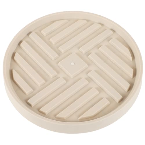 White PP Plant Tray with Smooth Wheels, Movable Planter Base