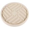 White PP Plant Tray with Smooth Wheels, Movable Planter Base