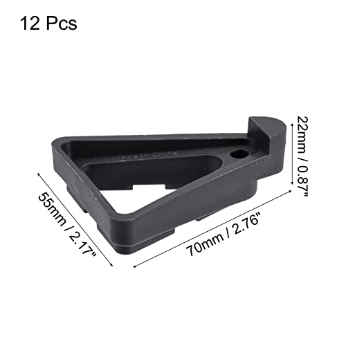 12 Pcs Plant Pot Feet 2.8" Invisible Plastic Stand Holders Risers for Flower Plant, Indoor, Outdoor, Patio, Deck, Garden, Greenhouse (Black) - view 2