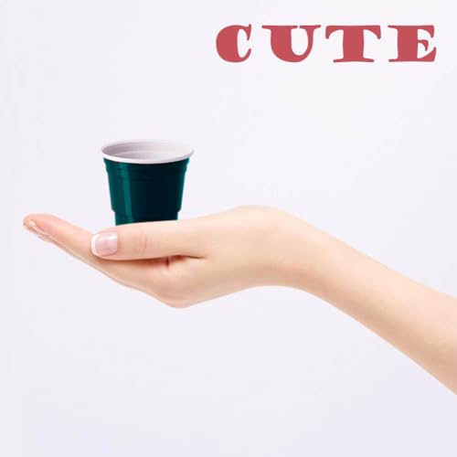 100ct 2oz. Mini Green Shot Cups, Disposable and Small Size Perfect for Party, Tastings, Sample and More - view 2