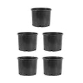 Pro Cal Wide Rim Nursery Pots, 5 Gallon, Set of 5, Injection Molded