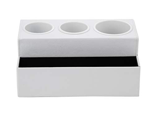 Hair Tool Organizer Dryer Holder Hair Styling Accessories Organizer Bathroom Storage Countertop with 3 Holes(White) – MK154D - view 5