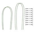 4PCS-Pack Adjustable Clivia Leaf Spacer and Plant Support, Leaf Spacing Tool with Flexible Coated Wire Frame, Reusable Leaf Guide for Broad-Leaf Indoor Potted Plants