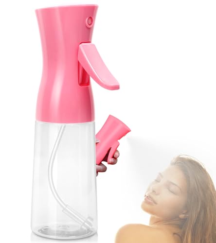 Spray Bottle For Hair,Continuous Water Mister for Hairstyling, Salons, Cleaning, Plants,Essential Oil Scents,Ultra Fine Mist Sprayer,6.8 OZ /200 ML-pink(Christmas Gifts)