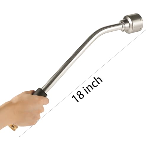 18-inch Soft Rain Watering Wand with Shut Off Valve, 400 Holes Per Inch - view 4