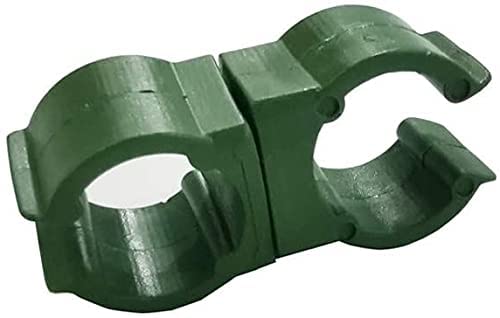 100X Plant Trellis Cane Connector, Climbing Rattan Stent Accessories Plant Connector Stake Clip for Garden Orchard Tomato Cage 11mm (7/16 inch) - view 4