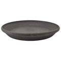 AP35DC 14-inch Plastic/Stone/Wood Composite Plant Saucer Drip Tray – No Drainage Hole (Drillable), Indoor/Outer Water Tray, Dark Charcoal