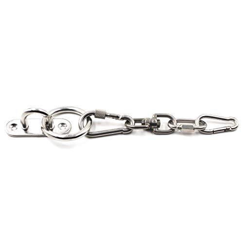 Ceiling Wall Mount Hook Heavy Duty Anchor 1/4" 6mm 304 Stainless Steel Great for Yoga Swings Hammocks/Boat Rigging/Marine Deck Hardware/Suspension Training Straps - view 4