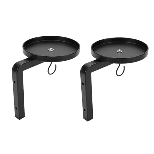 Other Gardening Supplies Metal 15cm Tray with Hooks Indoor Hanging Planter Shelf Space Saving for Small Spaces Kitchen Bathroom Living Room Wall Mounted Plant Stand, Wall Mounted (2PCS) - view 5