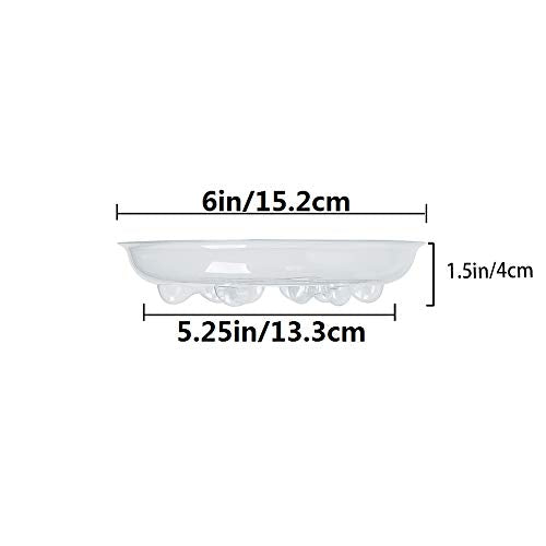 15 Pack Assorted Sizes 6 8 10 Inch Clear Thick Plastic Heavy Duty Sturdy Plant Saucer Drip Trays for pots, 5 Pieces of Each Size (Assorted Sizes 6'', 8'', 10'') - view 2