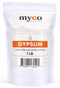 (1.0-20.0 lbs) - Bulk Ultra-Fine Lab Grade Gypsum for Mushrooms, Food Grade, No Additives - Packaged in HEPA filtrated Enclosure for Sterility (1.0 lbs)
