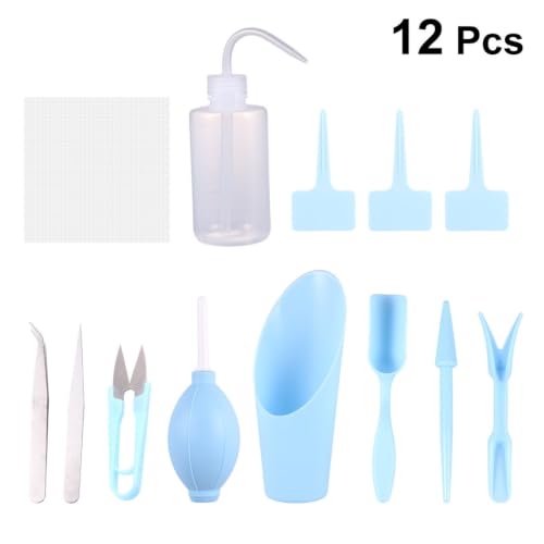12pcs Mini Succulent Plant Tools Kit, Plastic Potting Gardening Set - view 6