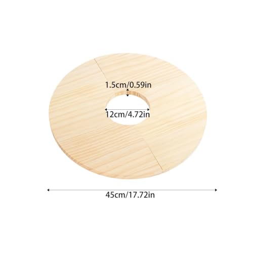 Plant Pot Cover Interlocking Waterproof Cat Proof Wooden Guard - view 6