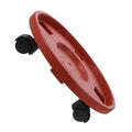 Rolling Plant Tray with Wheels for Flower Pots, Red PP Movable Holder