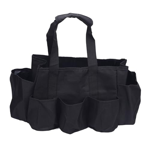 Portable Cleaning Caddy Supplies Organizer, Oxford Cloth Multiple Compartments Cleaning Tool Bag With Handle For Household Gardening Outdoor Maintenance