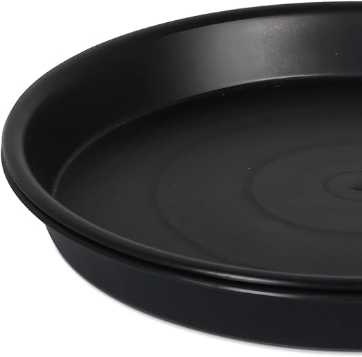 4Pack 12Inch Plastic Drip Trays Plant Saucers for Indoors Outdoor Plant, Thick Heavy Durable Sturdy Flower Pot Trays for Pots Planter, Black… - view 3