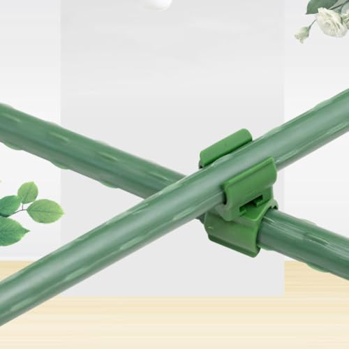 50pcs Green Plastic Plant Trellis Connector Clip for Bean Stakes - view 6