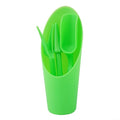 Garden Tool Set 4 Piece Plastic Transplanter Kit with Spoon Shovel Fork for Succulent Planting Nursery Greenhouse Migration Fleshy Plants(Green)
