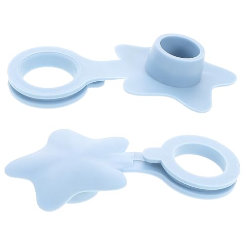 2pcs Star Shaped Tub Water Stopper, Silicone Flat Drain Cover for Bath