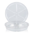10 Pieces of 4 inch, Clear Plastic Plant Saucer Drip Trays for pots (4")