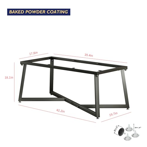 18 Inch Metal Table Legs for DIY Coffee End Table Bench - view 6