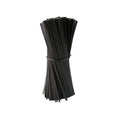 Plastic Black 4" Twist Ties, Reusable Cable Ties,Long Garbage Bag Twist Ties, Trash Bag Coated Ties, Twisty Ties for Organizing, Plant Hollding, Office, Christmas Tree (500 Pcs/4 inch)
