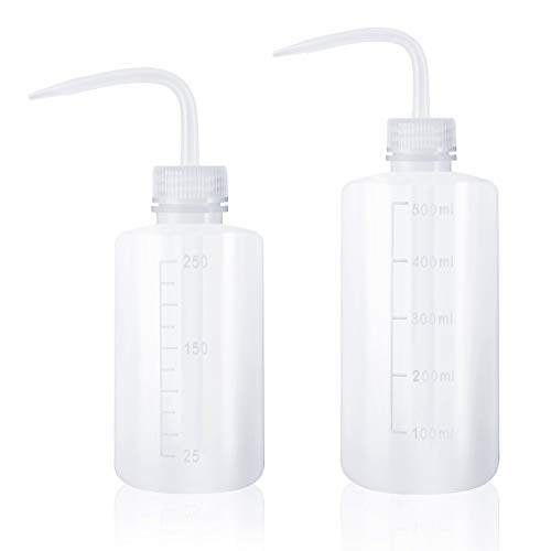 Squeeze Washing Bottle Succulent Watering Bottle 250ml + 500ml Water Squirt Irrigation Squeeze Sprinkling Can Plastic Wash Plant 2pc