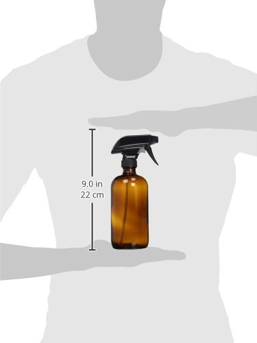 16oz Amber Glass Spray Bottle for Thieves Cleaner, Essential Oils, Cleaning Solutions & Plants - Refillable, Chemical-Resistant, with Adjustable Mist & Stream Sprayer - view 2