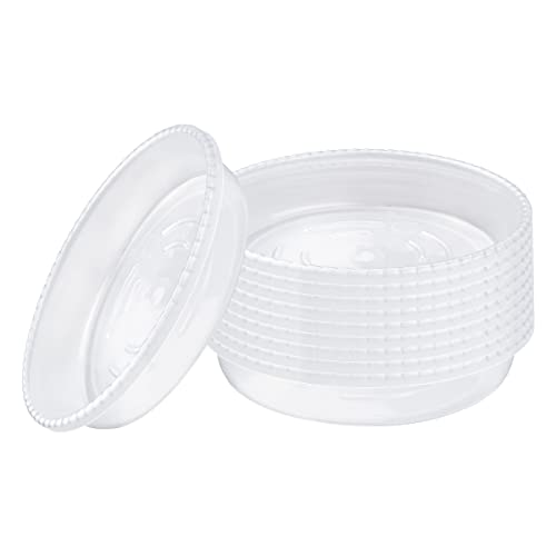 10 Pack Clear Plastic Plant Saucer, Durable Plant Trays Flower Plant