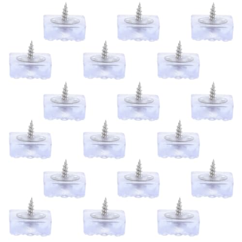 20pcs Rubber Furniture Feet Pads with Screws, Vibration Isolation