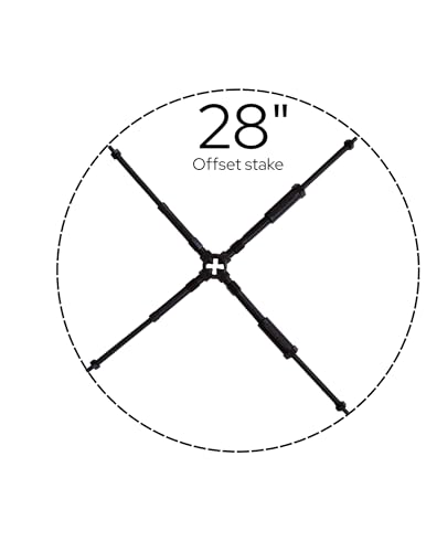 Adjustable Plant Stake Support Holder Brace for Potted Plants (XL). Adjusts from 16" to 26". Fits Stakes up to 1.25" in Diameter. - view 7
