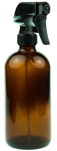 16oz Amber Glass Spray Bottle for Thieves Cleaner, Essential Oils, Cleaning Solutions & Plants - Refillable, Chemical-Resistant, with Adjustable Mist & Stream Sprayer - view 3
