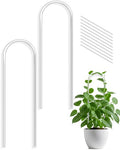 2 Pack Acrylic Tuteur Plante Interieur, Clear Plant Support Trellis Indoor