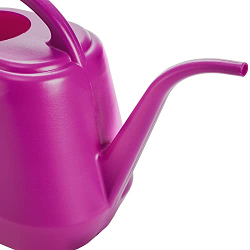 Plastic Watering Can, Rose Red, 1-Gallon - view 2