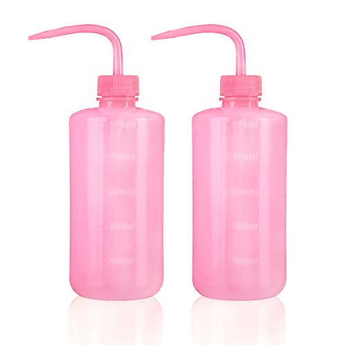 Squeeze Bottles Succulent Watering Bottle 500ml Pink Water Squirt Irrigation Bottle Squeeze Sprinkling Can Plastic Wash Plant Bottle 2pc