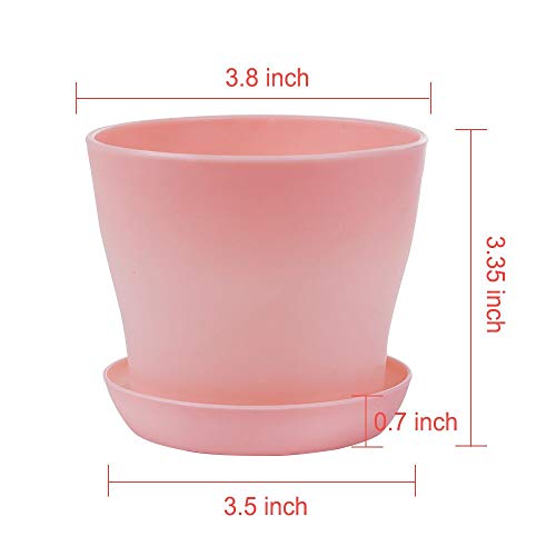 10 Pcs Plastic Planters Indoor Pots with Pallet - view 4