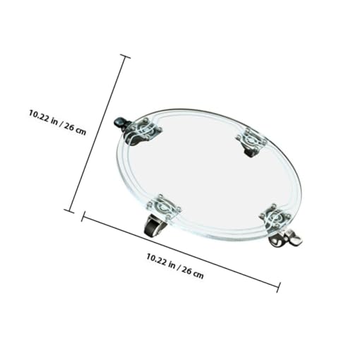 Acrylic Flowerpot Base Tray with Wheels for Movable Indoor Plant Pots - view 2