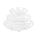 15 Pack Assorted Sizes 6 8 10 Inch Clear Thick Plastic Heavy Duty Sturdy Plant Saucer Drip Trays for pots, 5 Pieces of Each Size (Assorted Sizes 6'', 8'', 10'')
